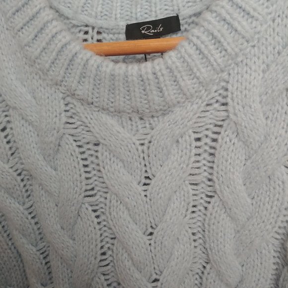 NEW WITH TAGS Rails Alexis Sky Blue Sweater Vest XL Wool Alpaca - Picture 2 of 8